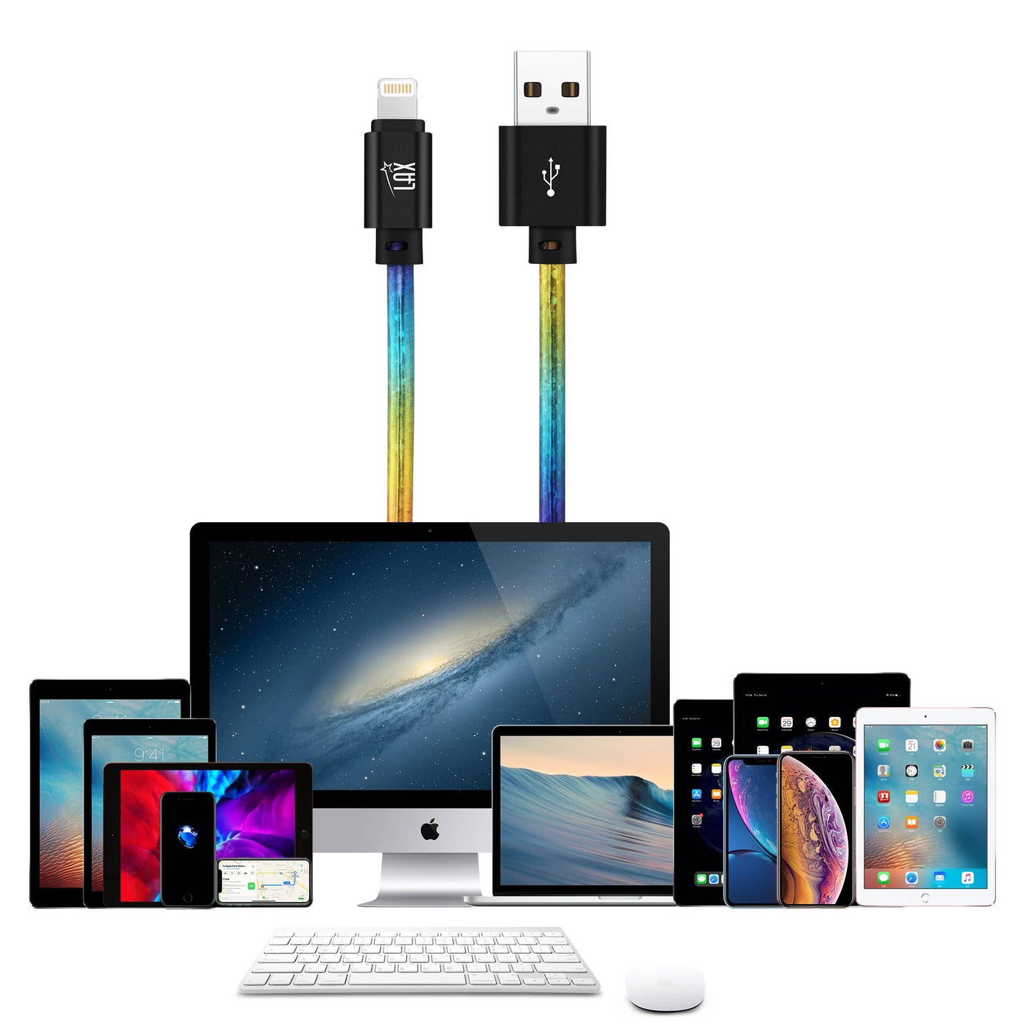 Vegan Leather Apple MFI Certified Lightning Cable