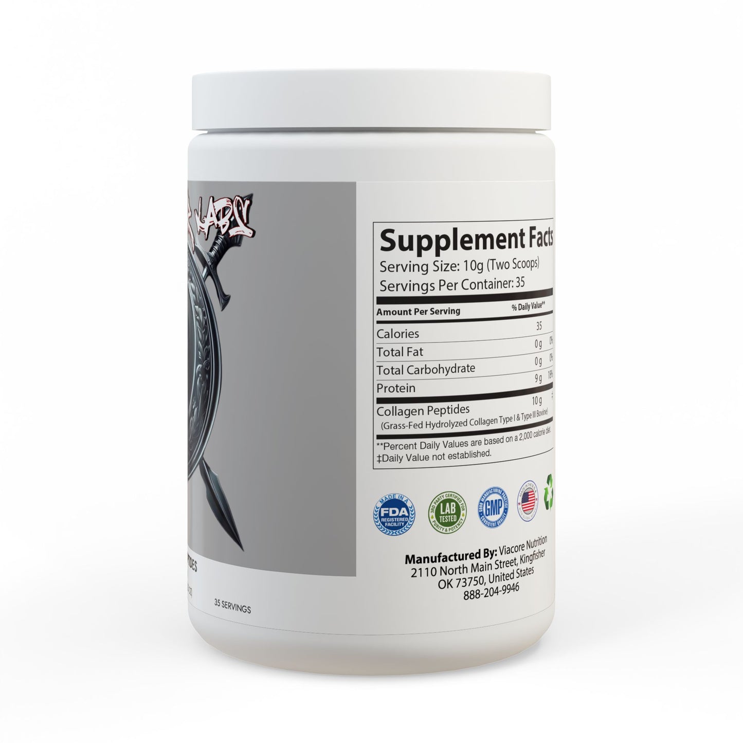 Collagen Peptides Type I & III Supplement (350g, 12.3oz)