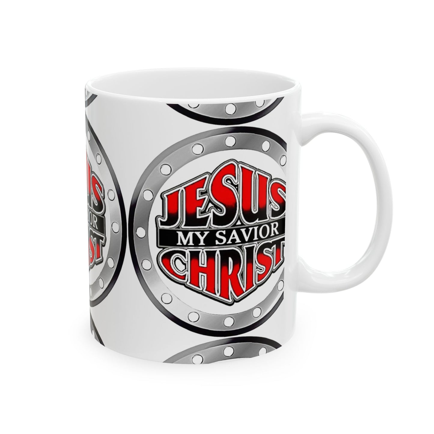 Jesus My Savior Christ Ceramic Mug - Faithful Gift, Coffee Lover's Cup, Inspirational Drinkware, Christian Decor, Devotional Mug