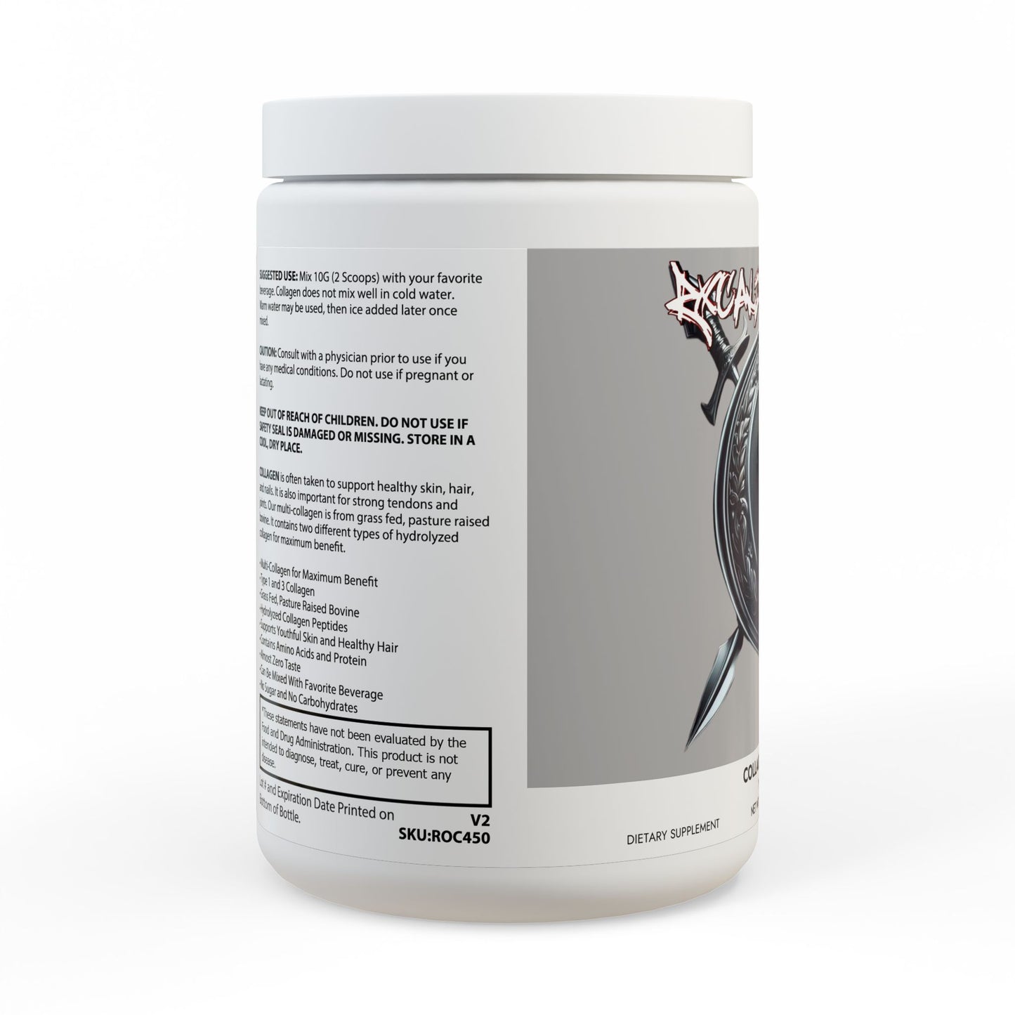 Collagen Peptides Type I & III Supplement (350g, 12.3oz)