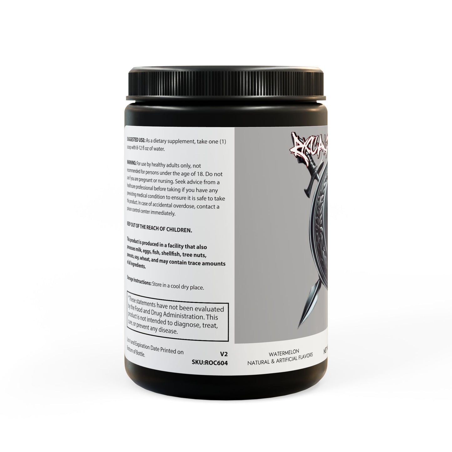 BCAA Supplement, Watermelon (325g, 11.46oz, 45 servings)