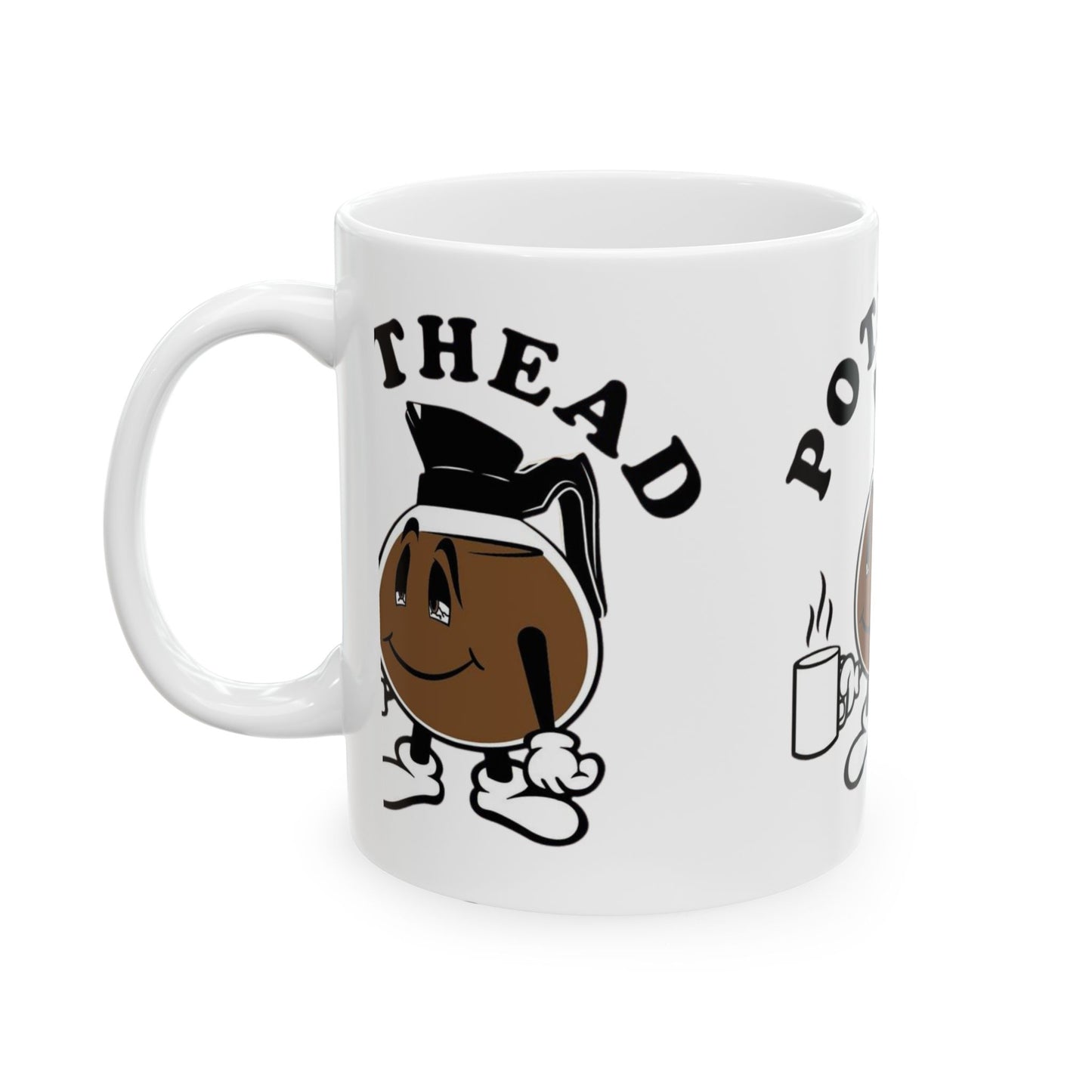 Funny Pothead Coffee Mug | Gift for Coffee Lovers, Unique Tea Cup, Cartoon Mug, 11oz 15oz Sizes, Perfect for Birthdays, Holidays