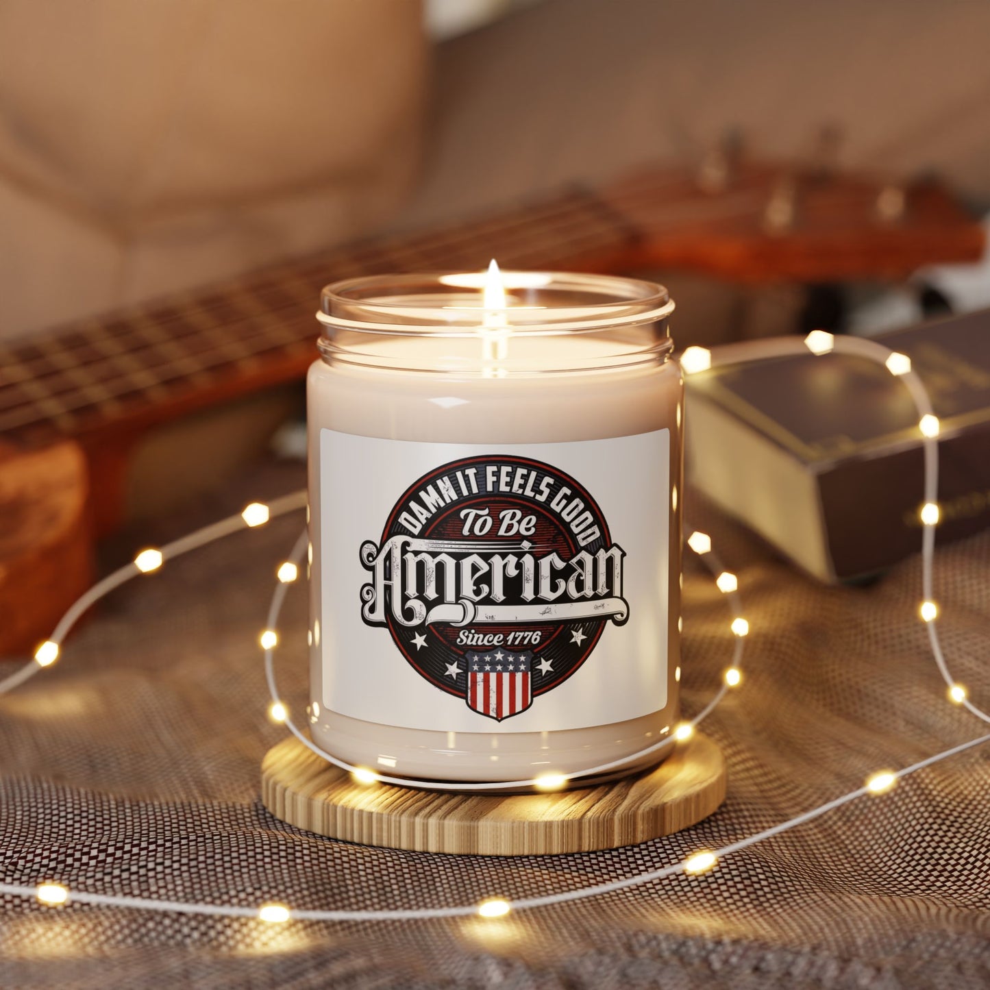 Patriotic Scented Soy Candle, Aromatic Gift for Americans, 4th of July Decor, Home Fragrance, Memorial Day, Independence Day