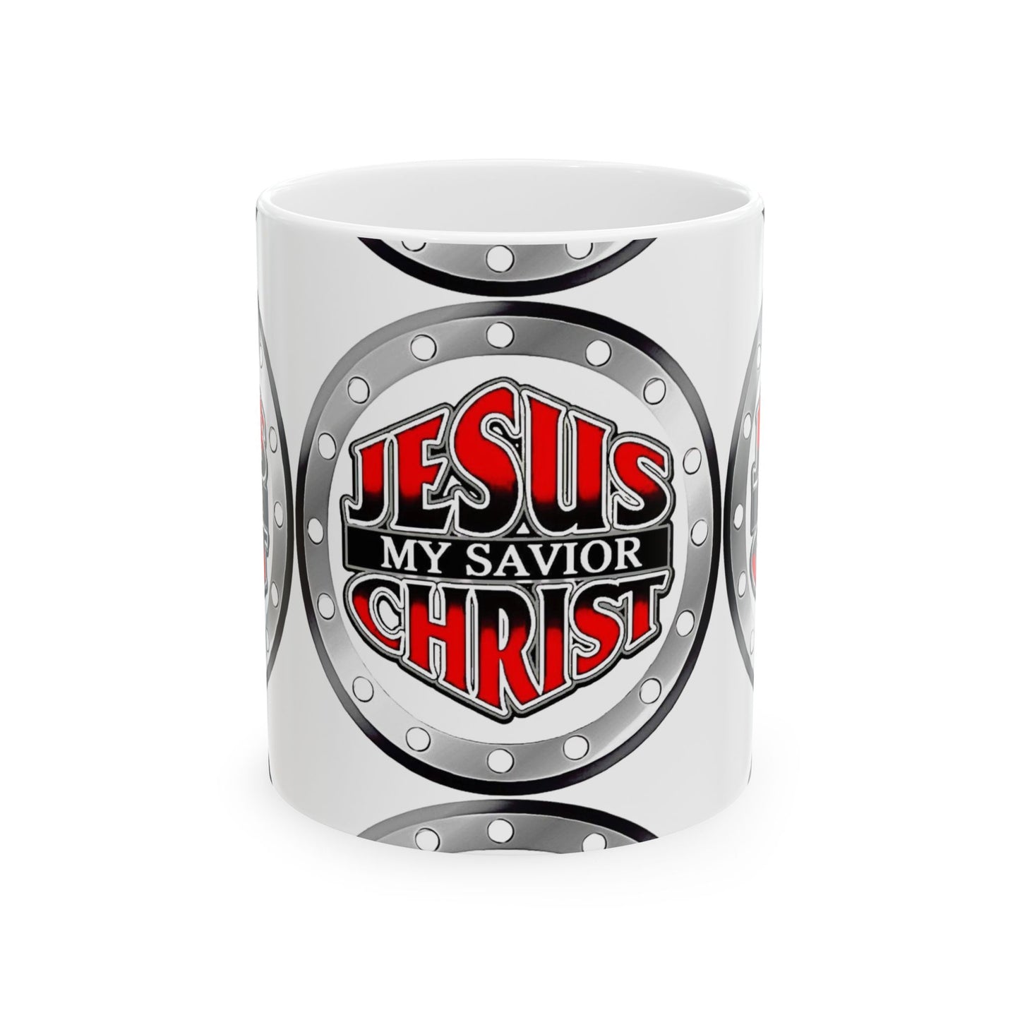 Jesus My Savior Christ Ceramic Mug - Faithful Gift, Coffee Lover's Cup, Inspirational Drinkware, Christian Decor, Devotional Mug