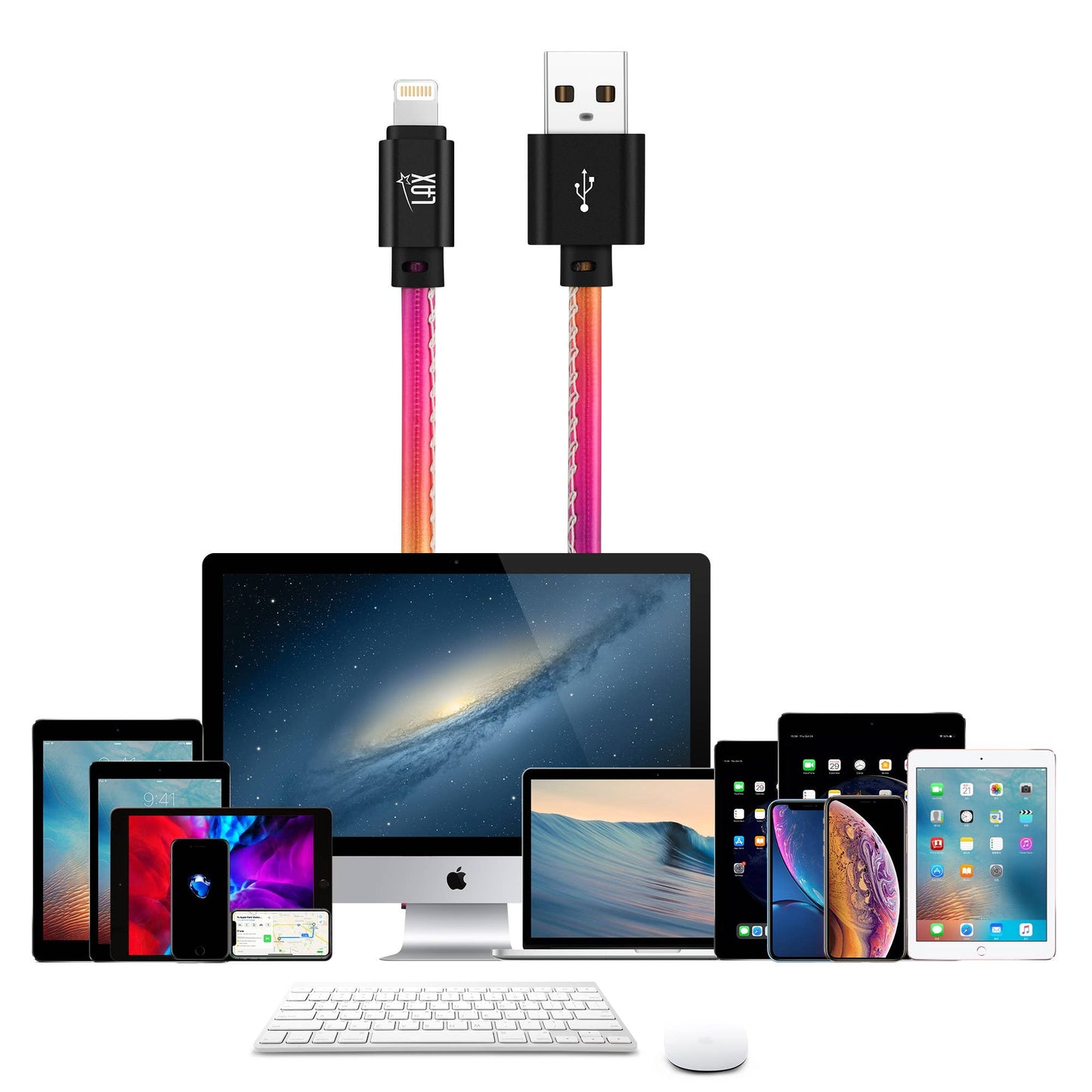 Vegan Leather Apple MFI Certified Lightning Cable