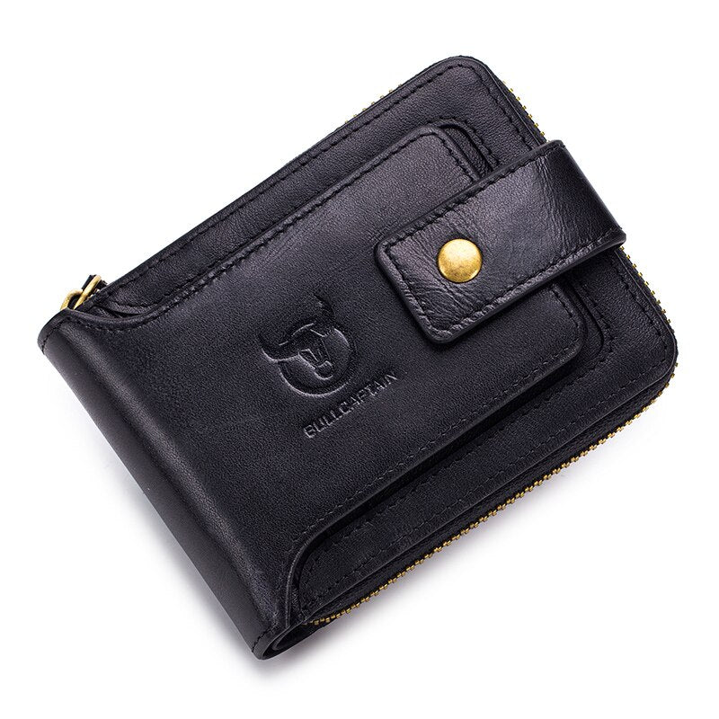BULLCAPTAIN Brand men's Wallet Genuine Leather Purse Male Rfid Wallet Multifunction Storage Bag Coin Purse Wallet's Card Bags
