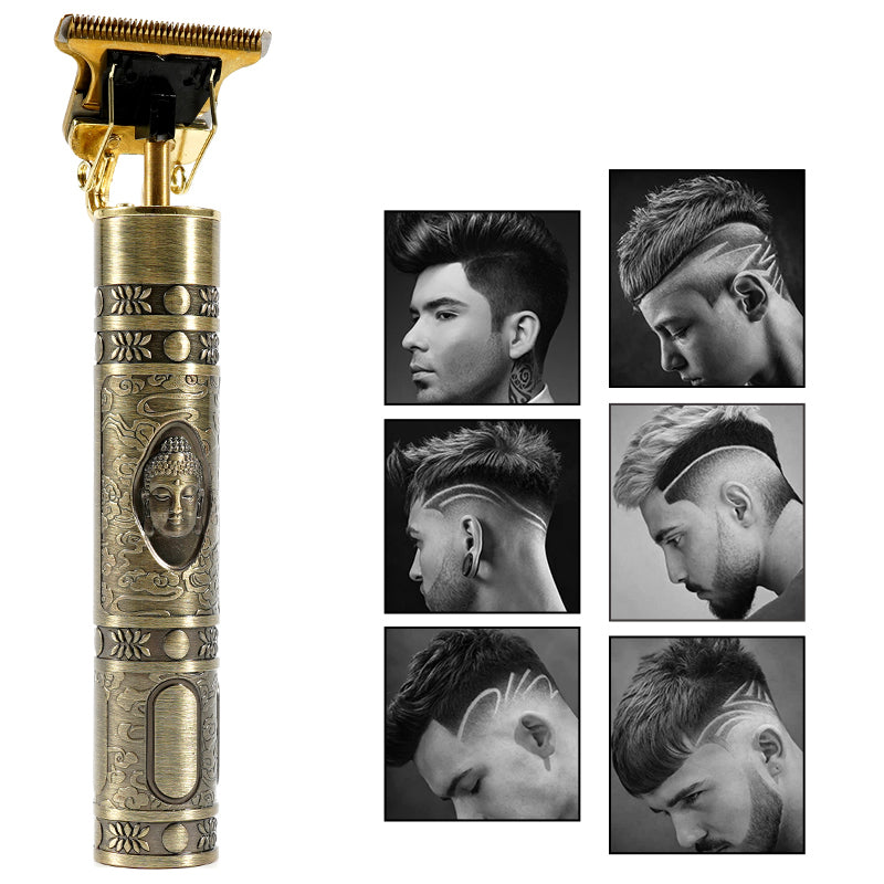 Vintage Men’s Hair Clipper with Interchangeable Guide Combs- USB Charging_8