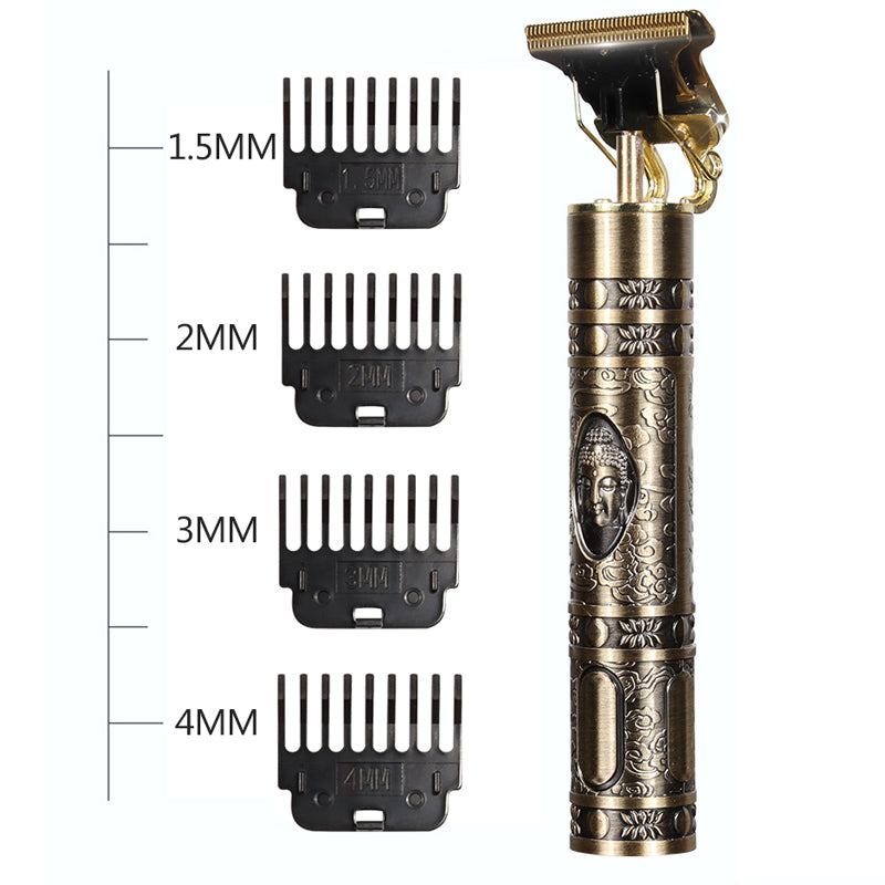 Vintage Men’s Hair Clipper with Interchangeable Guide Combs- USB Charging_10
