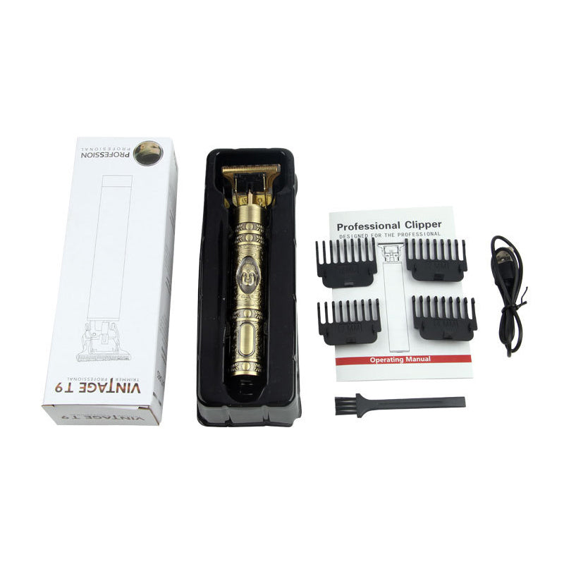 Vintage Men’s Hair Clipper with Interchangeable Guide Combs- USB Charging_11