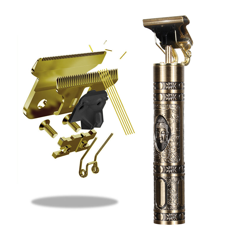 Vintage Men’s Hair Clipper with Interchangeable Guide Combs- USB Charging_12
