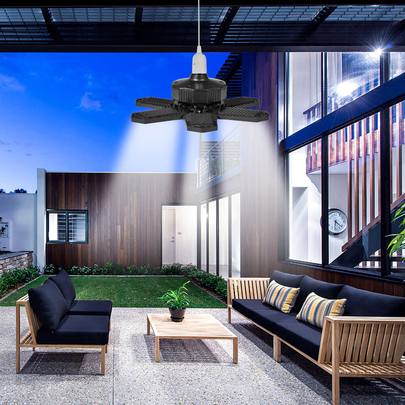 Pack of 2 185W Garage Light Deformable LED Lamp 6 Leaf Ceiling Light_13