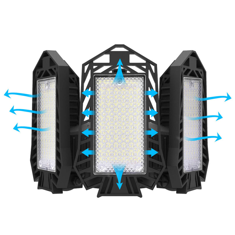 Pack of 2 185W Garage Light Deformable LED Lamp 6 Leaf Ceiling Light_7