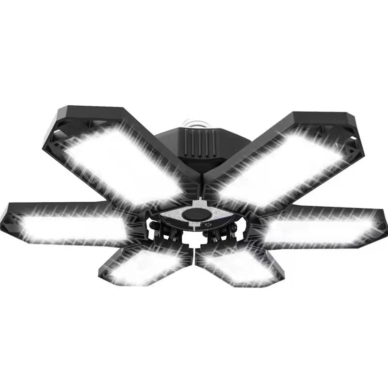 Pack of 2 185W Garage Light Deformable LED Lamp 6 Leaf Ceiling Light_8