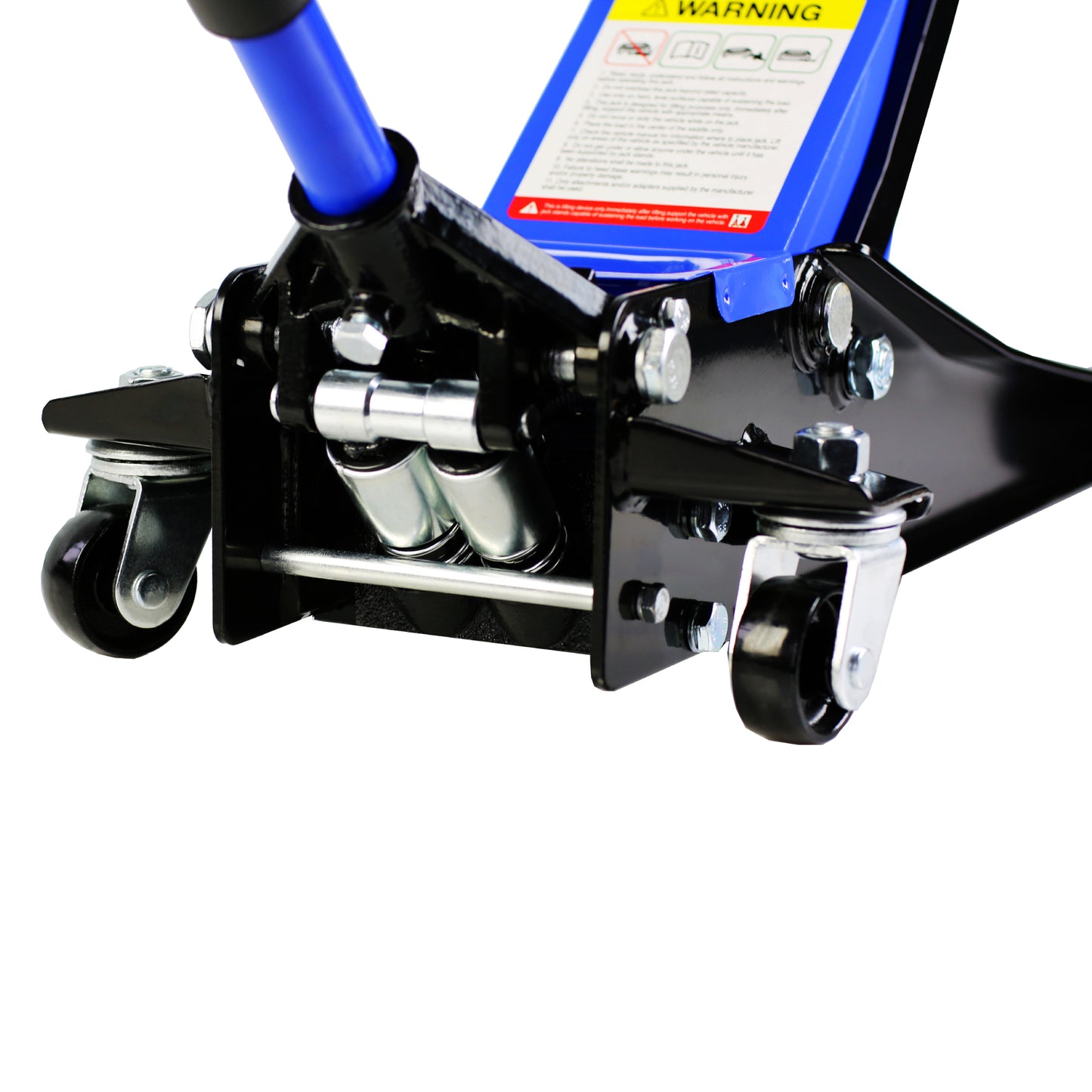 Hydraulic Low Profile and Steel Racing Floor Jack 3 Ton (6600 lb) Capacity, with Dual Piston Quick Lift Pump, Blue Lifting range 3.3"-18.5"