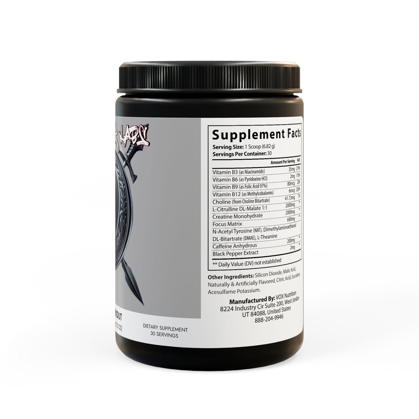Pre-Workout Supplement, Fruit Punch (204g, 7.1oz)