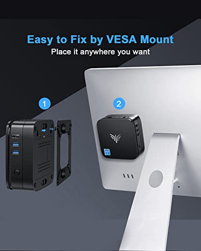 KAMRUI Mini PC Windows 11, AK1 PRO 12GB RAM 256GB SSD Mini Desktop Computer, Celeron N5105 CPU, 4 Core Micro PC Computer, Desktop PC 4K, Support 2.5’’ SSD, 2.4G/ 5.0G WiFi, Gigabit Ethernet, HTPC