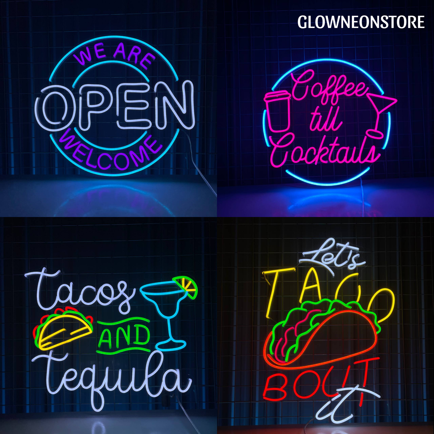 Custom Name Neon Logo Sign, Personalize Neon Led Sign Decor: Shipping and gift shop / 1item / 25in size