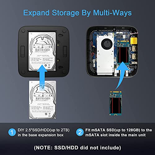 KAMRUI Mini PC Windows 11, AK1 PRO 12GB RAM 256GB SSD Mini Desktop Computer, Celeron N5105 CPU, 4 Core Micro PC Computer, Desktop PC 4K, Support 2.5’’ SSD, 2.4G/ 5.0G WiFi, Gigabit Ethernet, HTPC