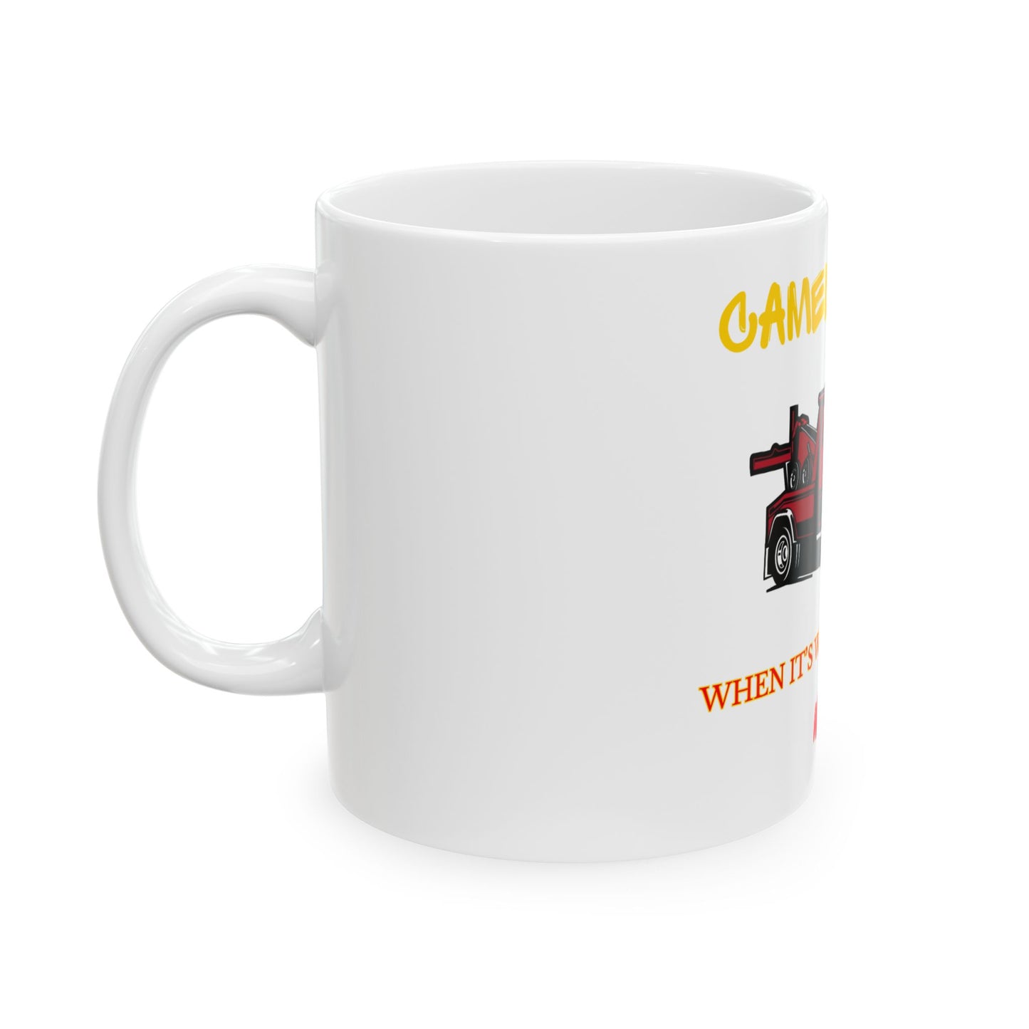 Camel Towing Mug - Perfect Gift for Tow Truck Lovers, Coffee Cup for Mechanics, Unique Gift for Father's Day, Funny Car Enthusiast Jug