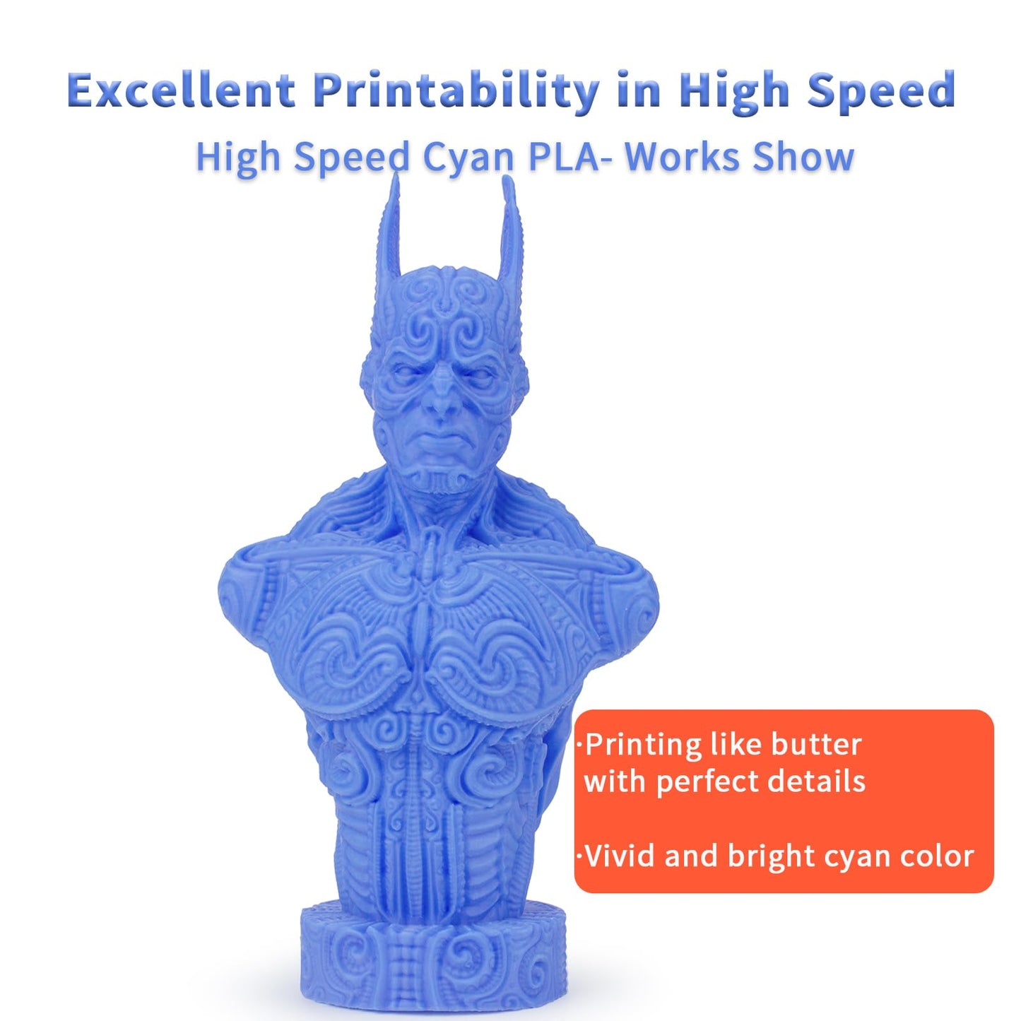 ZIRO High Speed Filament 1.75mm, Up to 600mm/s, HS-PLA Filament 1.75, Fast Printing Speedy PLA Filament, Dimensional Accuracy +/-0.03mm, Fit Most FDM 3D Printers, 3D Printing Rapid Spool, 1KG, Magenta
