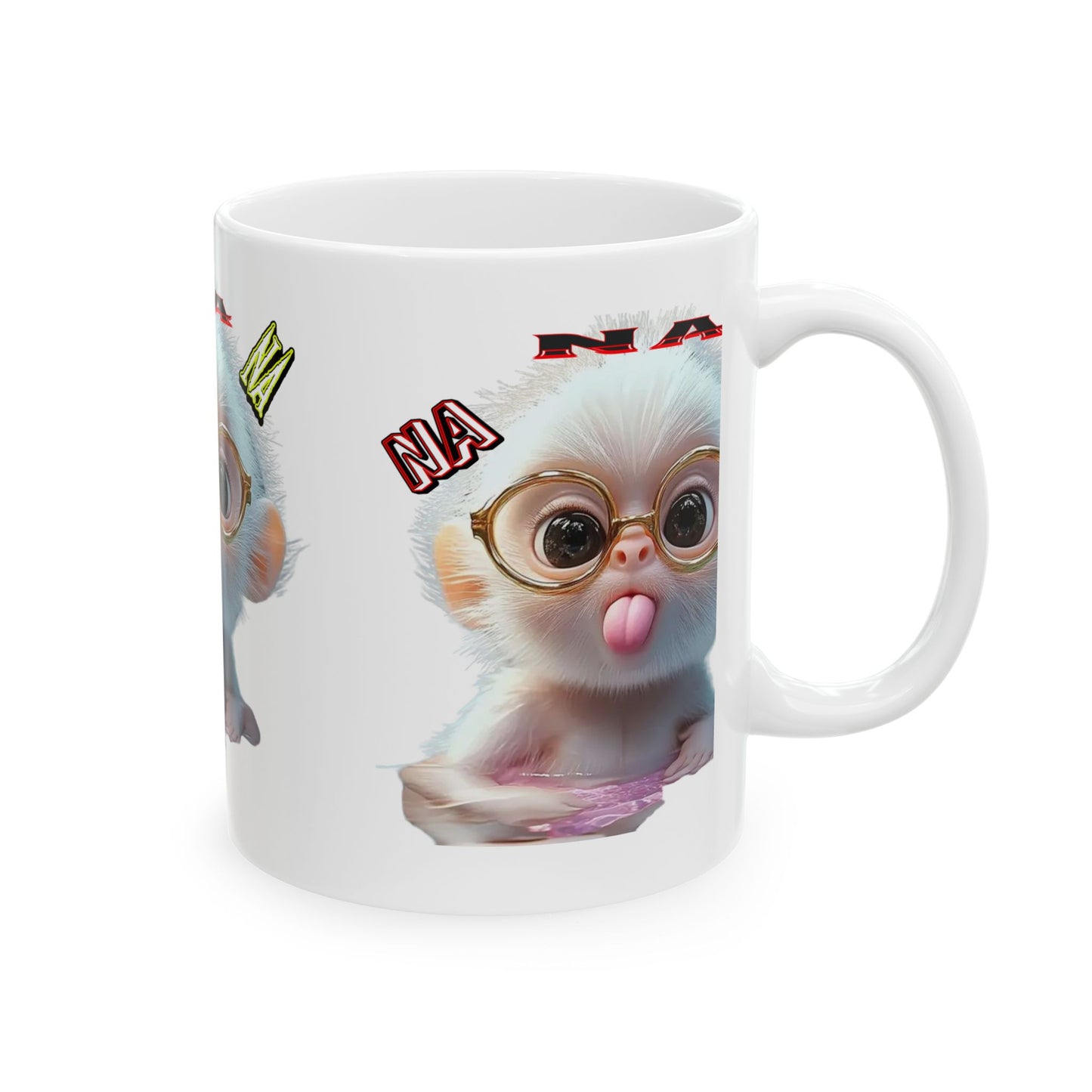 Funny Animal Ceramic Mug with Cute Monkey Design, Great for Coffee Lovers, Gift for Birthdays, Holidays, and Special Occasions