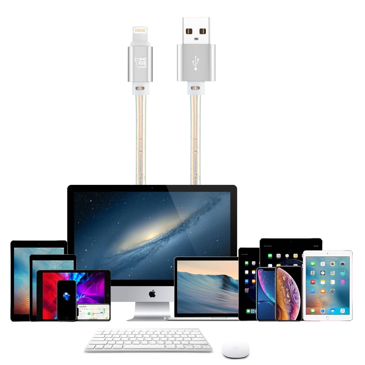 Vegan Leather Apple MFI Certified Lightning Cable