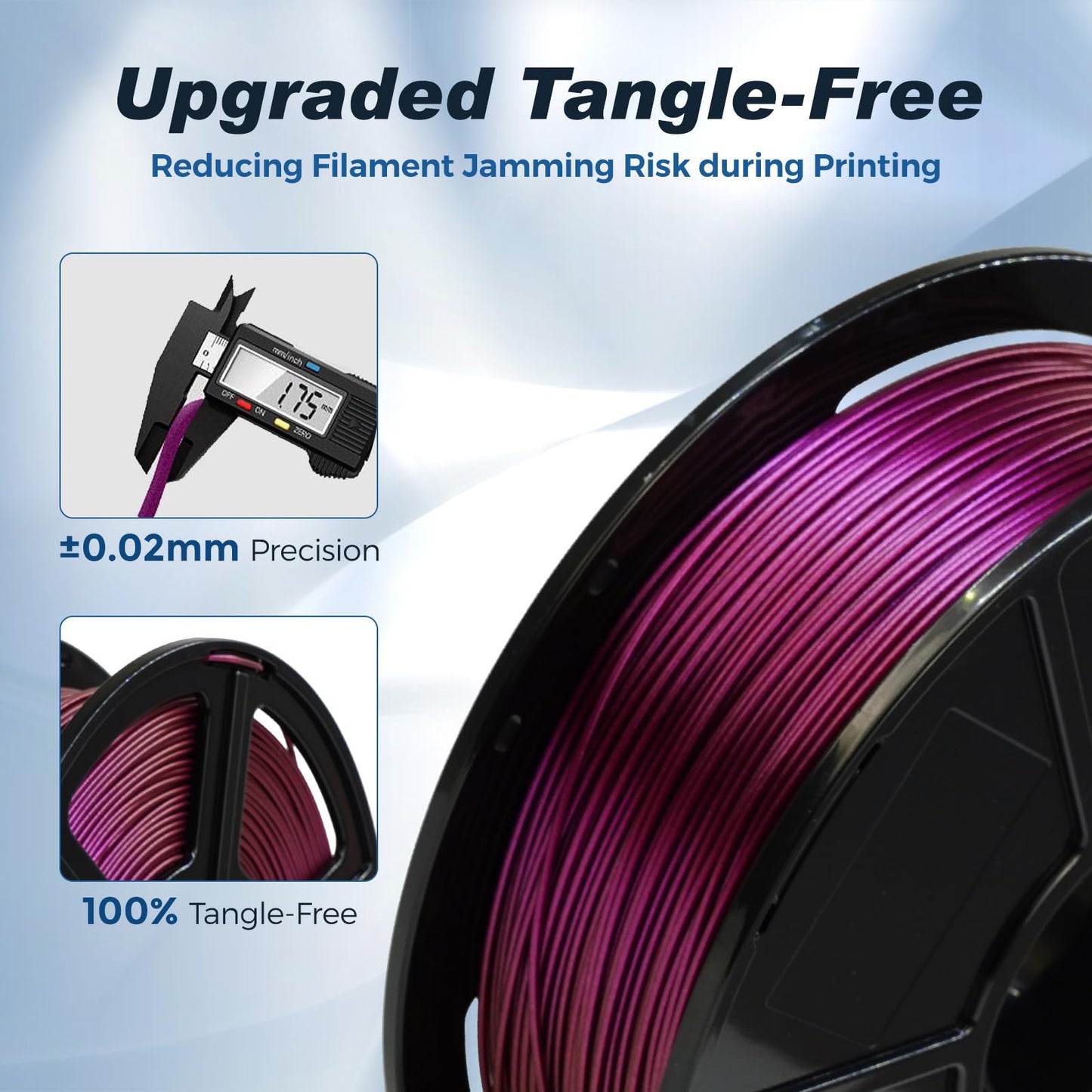 FLASHFORGE Rapid PLA Filament 1.75mm Ruby Red, 500mm/s High Speed Printing, 3D Printer Filament 1kg Spool, Dimensional Accuracy +/- 0.02mm, Enjoy Exceptional Print Quality