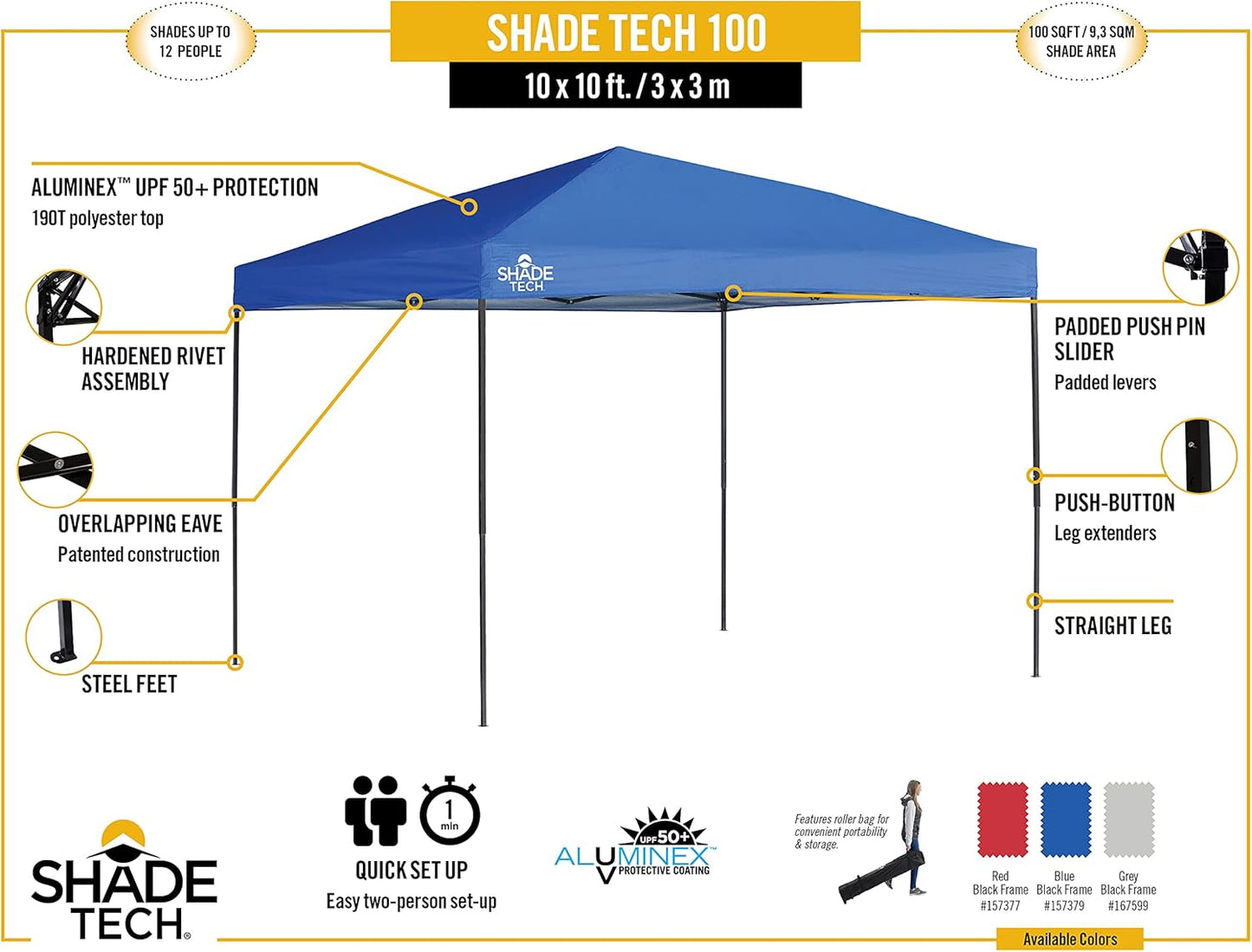 Shade Tech II ST100 10'x10' Instant Canopy