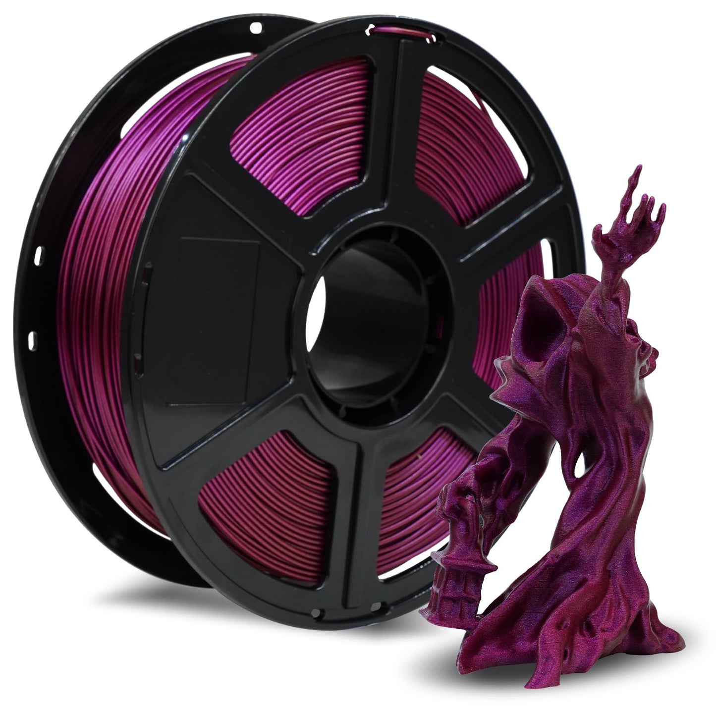 FLASHFORGE Rapid PLA Filament 1.75mm Ruby Red, 500mm/s High Speed Printing, 3D Printer Filament 1kg Spool, Dimensional Accuracy +/- 0.02mm, Enjoy Exceptional Print Quality