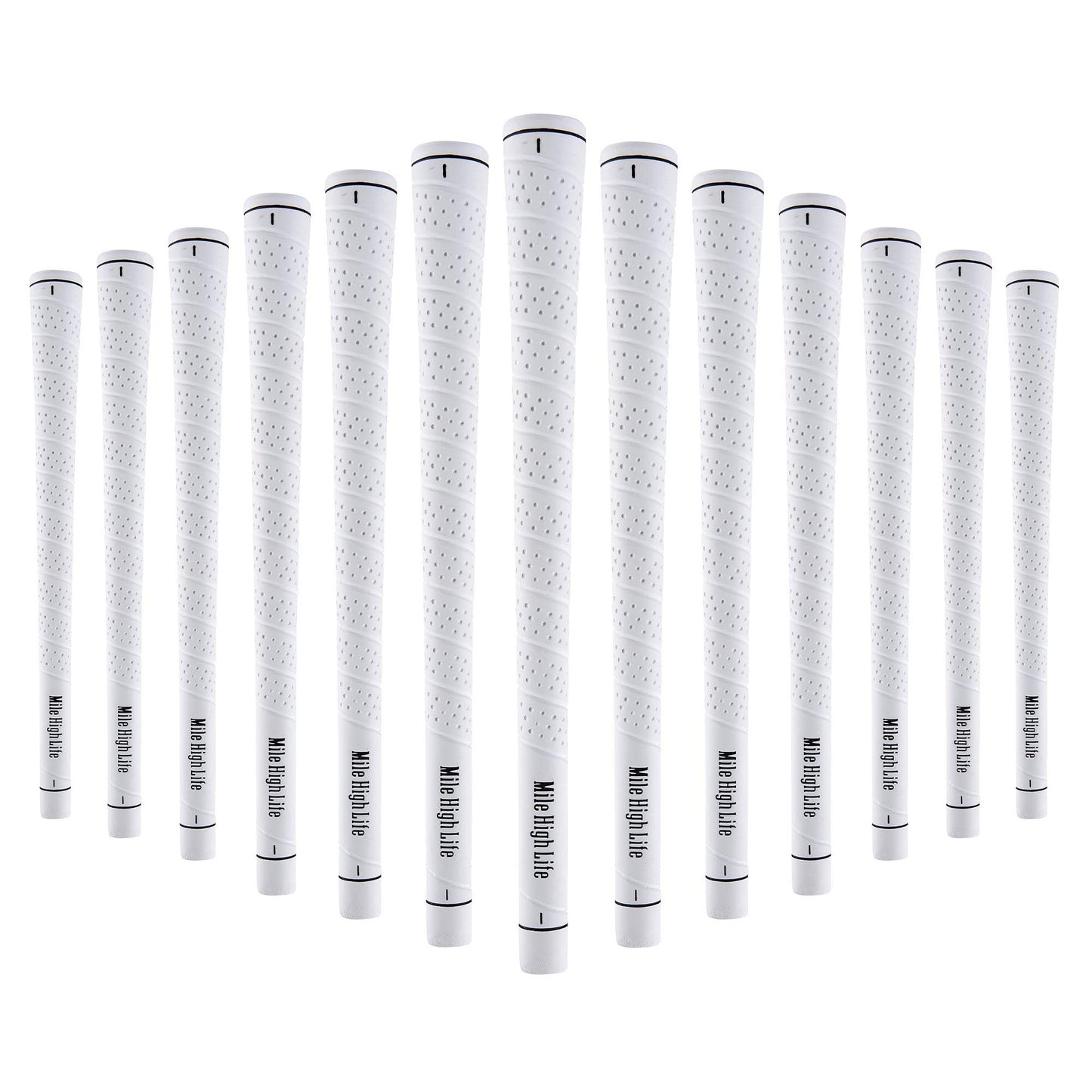 Mile High Life Golf Grips | Standard Golf Club Grips | 3 Pack or 13 Pack Golf Grips Bundle | Entry Level Rubber Golf Grip for Men, Women, Juniors