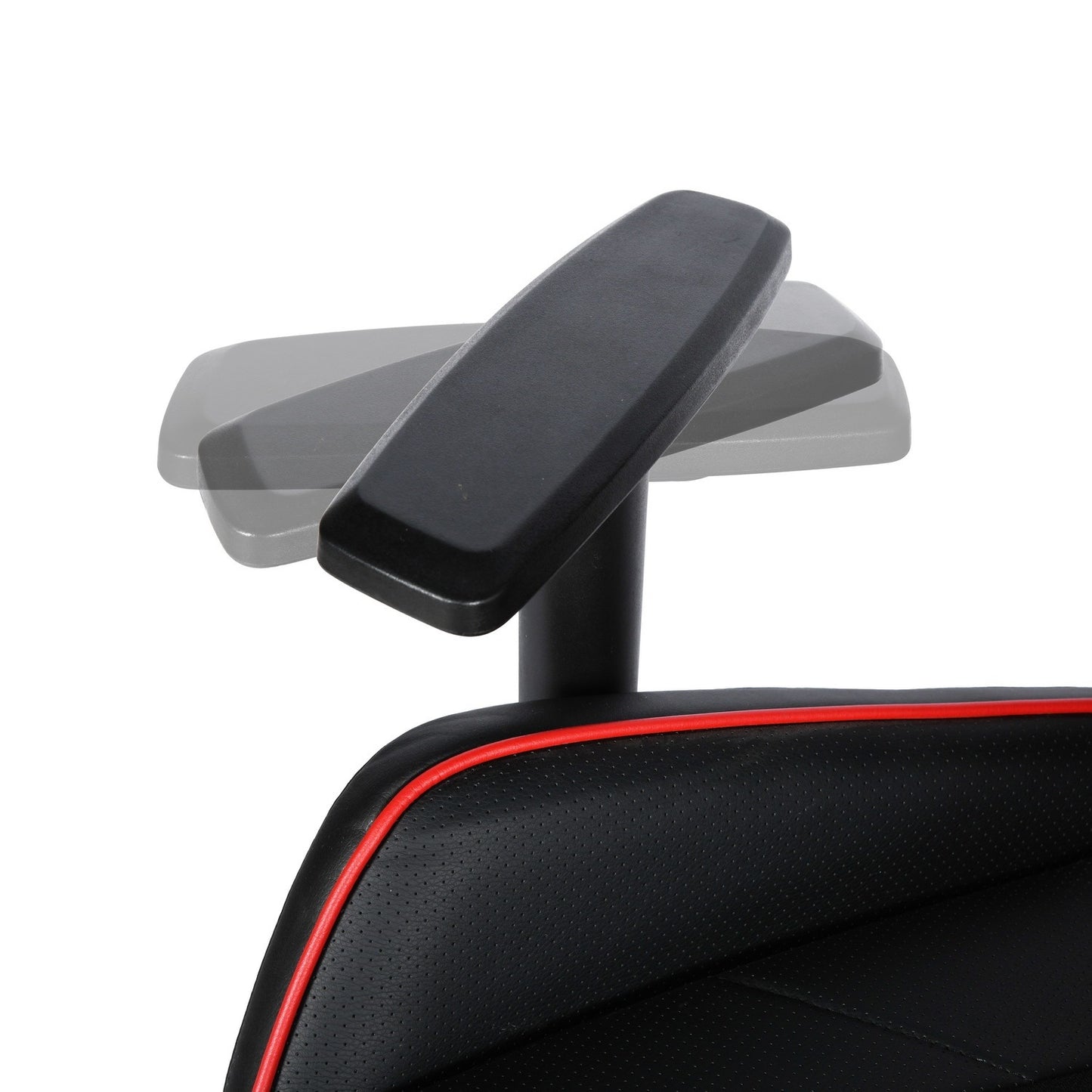 Gaming Chair Racing Office Ergonomic Computer PC Adjustable Swivel Chair with Fully Reclining Back in Red LeatherSoft