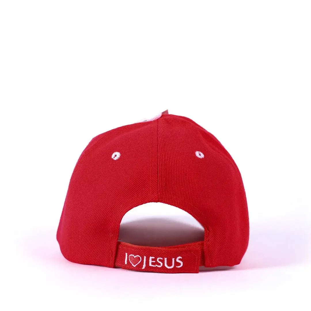 "Upgrade your hat collection with our high-quality and durable designs." Hat - Red - Christ Is King