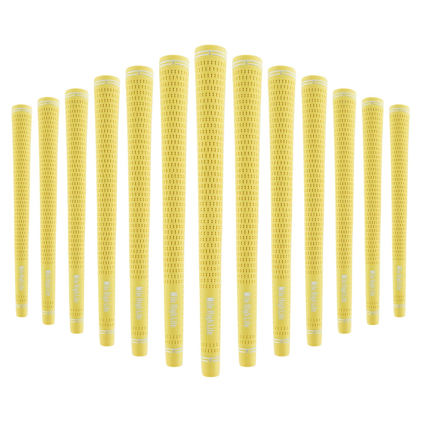 Mile High Life Golf Grips | Standard Golf Club Grips | 3 Pack or 13 Pack Golf Grips Bundle | Entry Level Rubber Golf Grip for Men, Women, Juniors