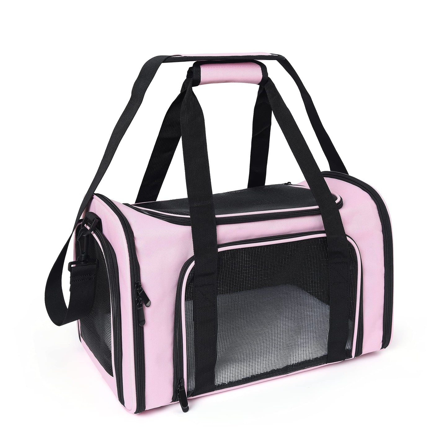 Mile High Life | Outdoor Travel Pet Carrier | Kitty Puppy Cat Carriers | Collapsible Dog Carrier for Small Medium Dogs | Cat Crates w Breathable Mesh with Soft-Sided