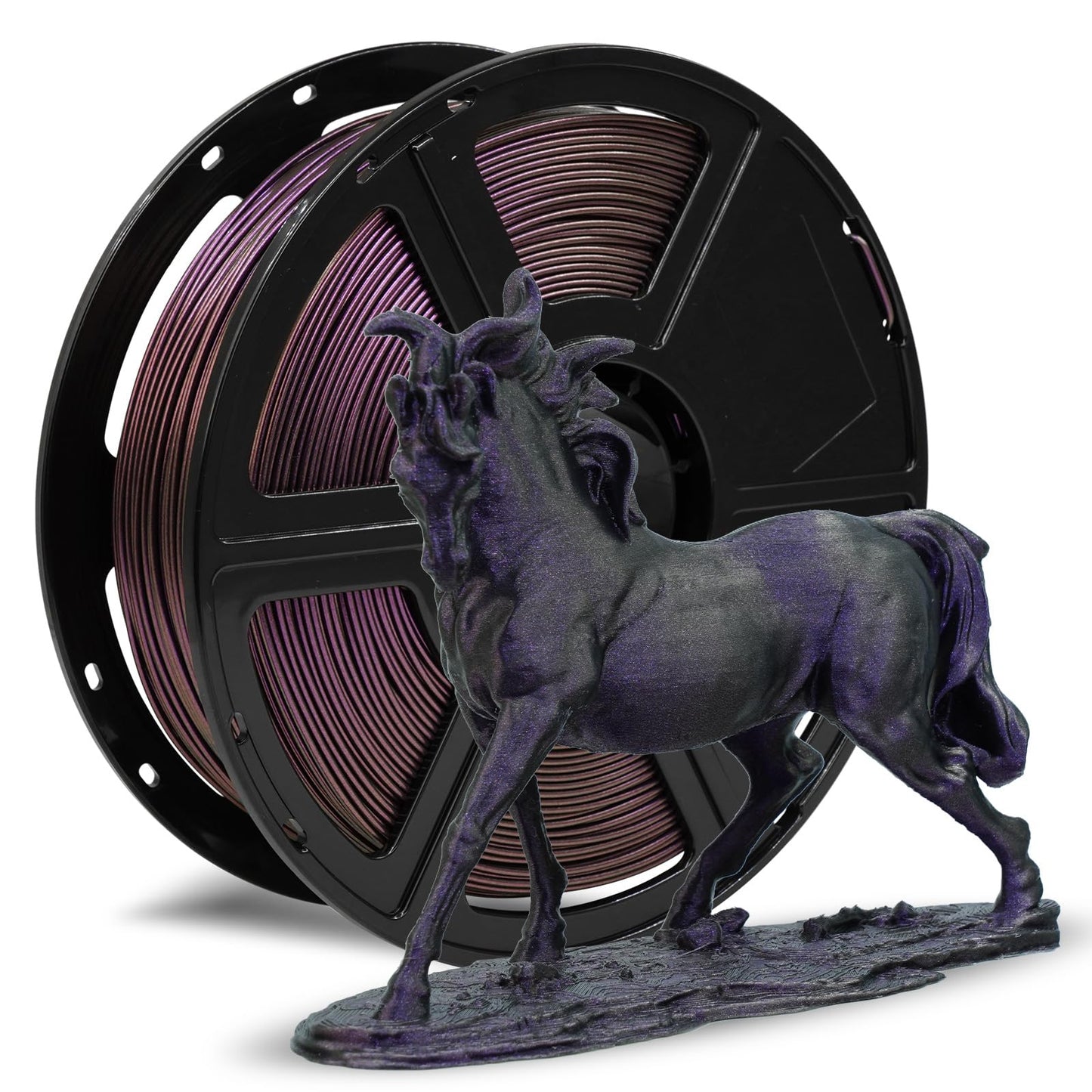 FLASHFORGE Rapid PLA Filament 1.75mm Ruby Red, 500mm/s High Speed Printing, 3D Printer Filament 1kg Spool, Dimensional Accuracy +/- 0.02mm, Enjoy Exceptional Print Quality