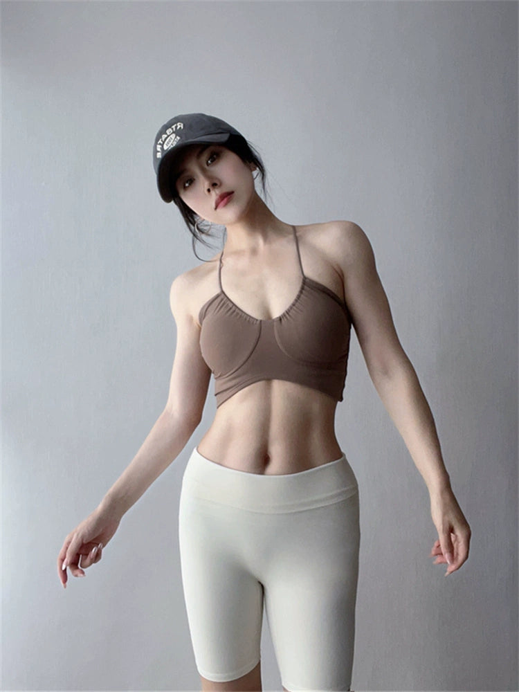 Women's Yoga Clothes Halterneck Workout Wrap Jumei Natural-looking