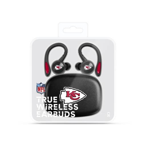 "Upgrade your audio game and embrace the wireless revolution with our premium earbuds." NFL Kansas City Chiefs Sport True Wireless Earbuds Acrylic