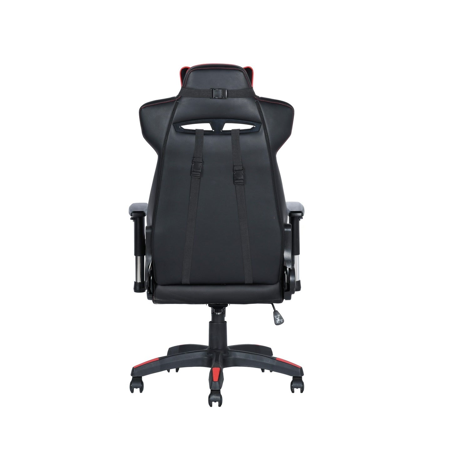Gaming Chair Racing Office Ergonomic Computer PC Adjustable Swivel Chair with Fully Reclining Back in Red LeatherSoft