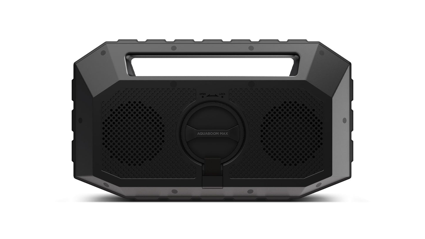 Aqua Boom Max WATERPROOF/MUDPROOF/SANDPROOF STEREO BOOMBOX WITH FM