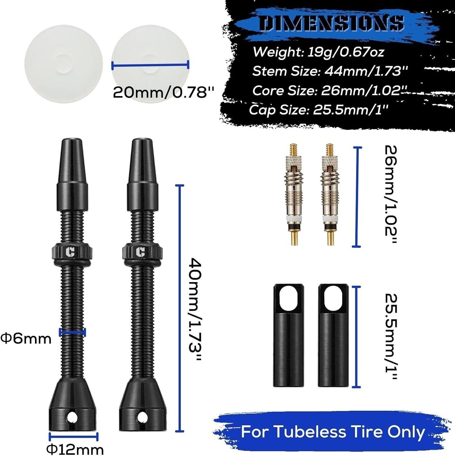 CORKI BI-Cycles Double Lock On Mountain Bike Grips, & FREE CORKI Valve Stem pack