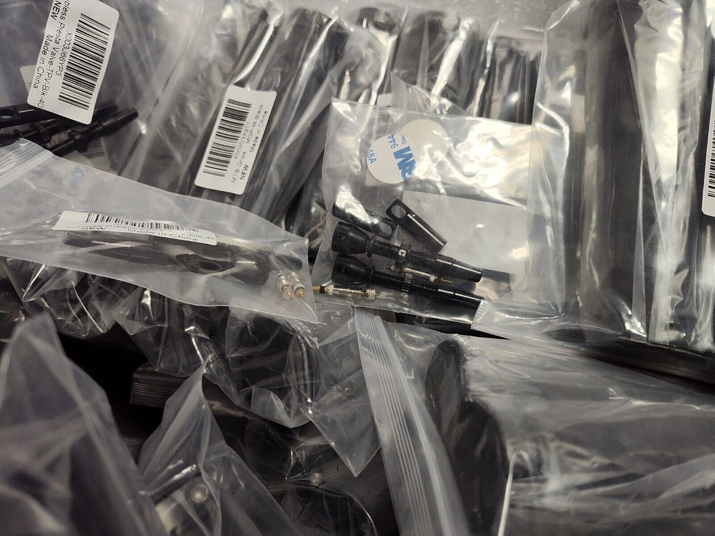 CORKI BI-Cycles Double Lock On Mountain Bike Grips, & FREE CORKI Valve Stem pack