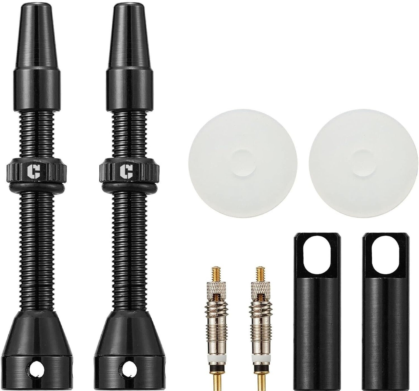 CORKI BI-Cycles Double Lock On Mountain Bike Grips, & FREE CORKI Valve Stem pack