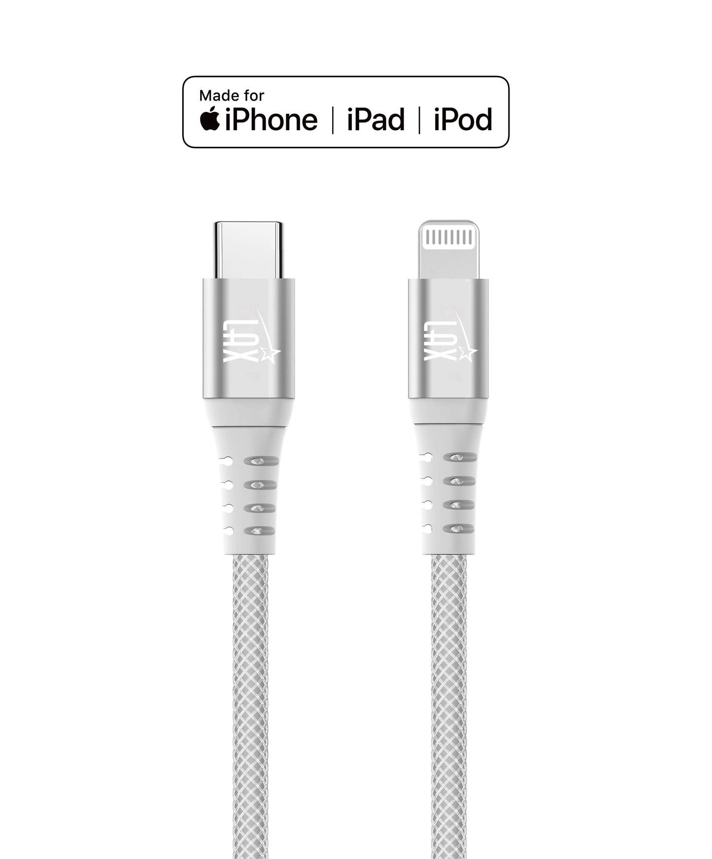 Apple MFi Certified Lightning to USB-C Cable (10ft)