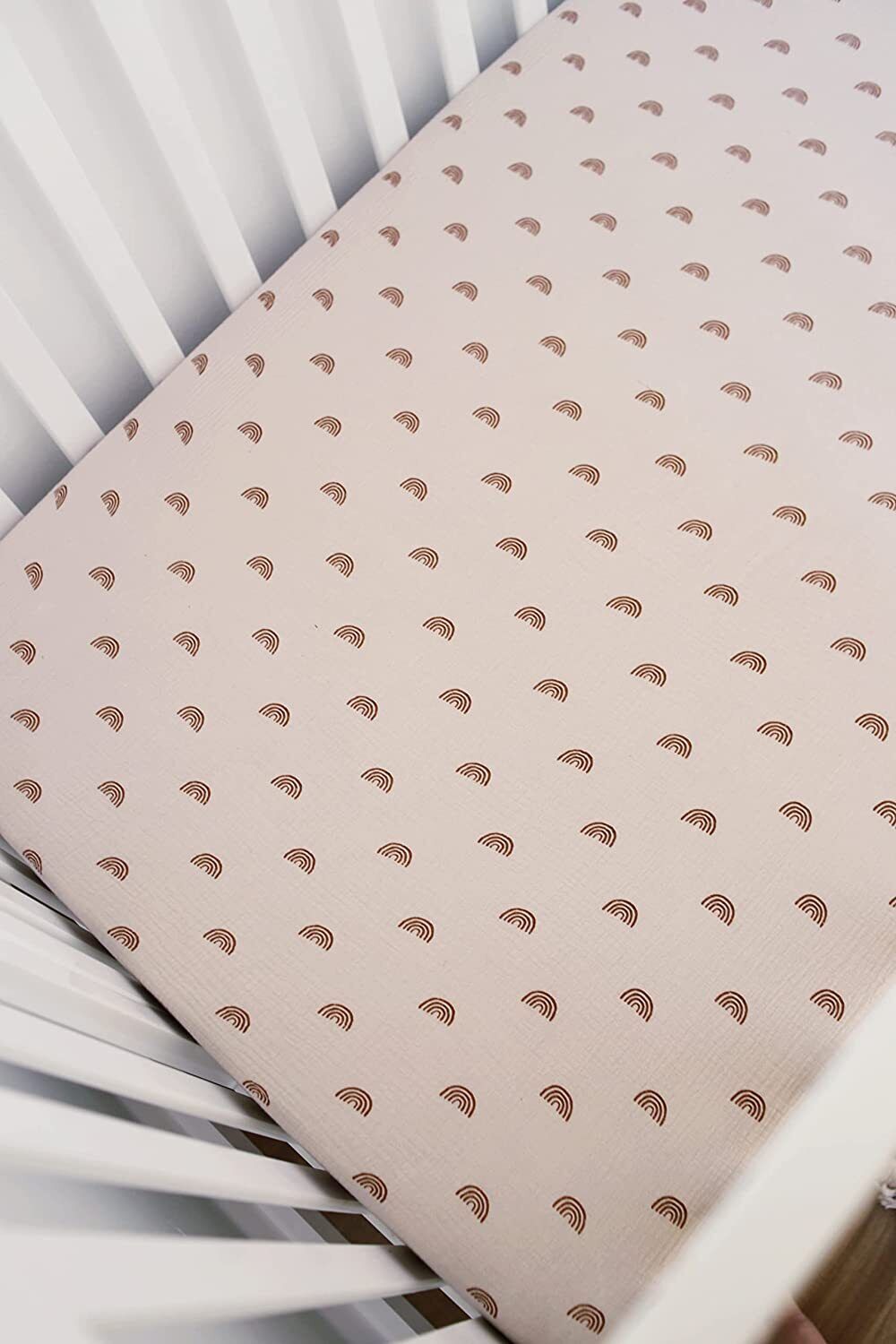 Marlowe & Co Cotton Muslin Crib Sheet, 100% Cotton Muslin Baby Crib Sheets for Standard Size Crib Mattress 28" x 52", Soft and Breathable Neutral Fitted Crib Sheet for Baby Boy and Girl 3 PACK