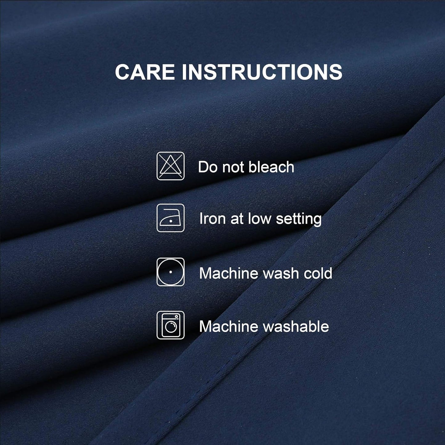CUCRAF Blackout Room Darkening Grommet Window Curtains for Bedroom,Light Blocking Drapes for Living Room 84 inch Length, 2 Packs of 2 Panels EACH (52 x 84 Inch, Navy Blue)