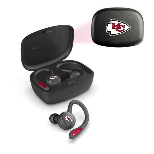 "Upgrade your audio game and embrace the wireless revolution with our premium earbuds." NFL Kansas City Chiefs Sport True Wireless Earbuds Acrylic