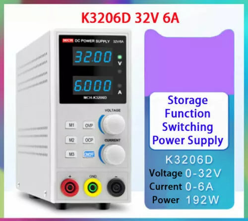 New K3206D DC Power Supply With Storage Function (SHIPS FROM MISSOURI)
