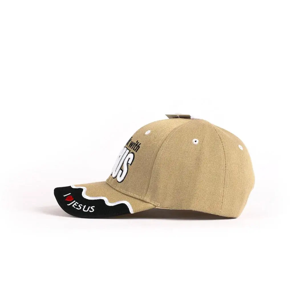"Discover the hat that fits your style and protects you in any weather." Hat - Khaki - Walk With Jesus