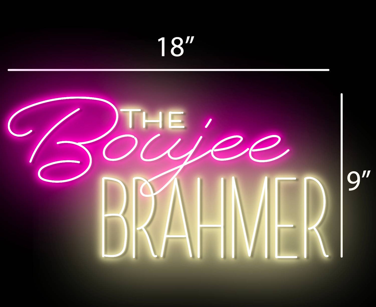 Custom Name Neon Logo Sign, Personalize Neon Led Sign Decor: Shipping and gift shop / 1item / 25in size