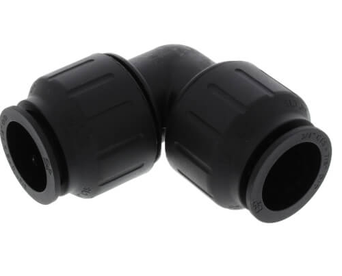 PEI0328E PEX Union Elbow, 3/4" CTS, Black